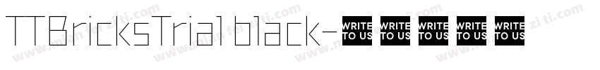 TTBricksTrial black字体转换